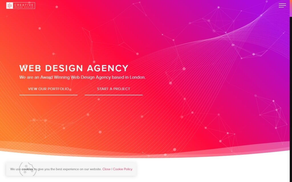 Creative Brand Design' Homepage