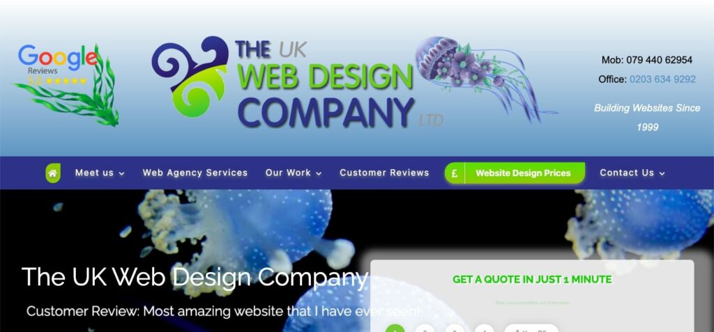 The UK Web Design Company's Homepage